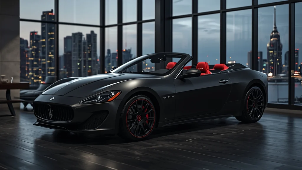 Maserati GranCabrio Trofeo, Maserati convertible, luxury sports car, Vietnam car news, Nero Assoluto, Rosso interior, V6 Nettuno engine, high performance coupe 1