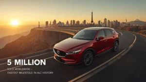 Mazda CX-5, global SUV sales, record sales, automotive milestones, Mazda SUV, 5 million units, car market trends, auto industry 1