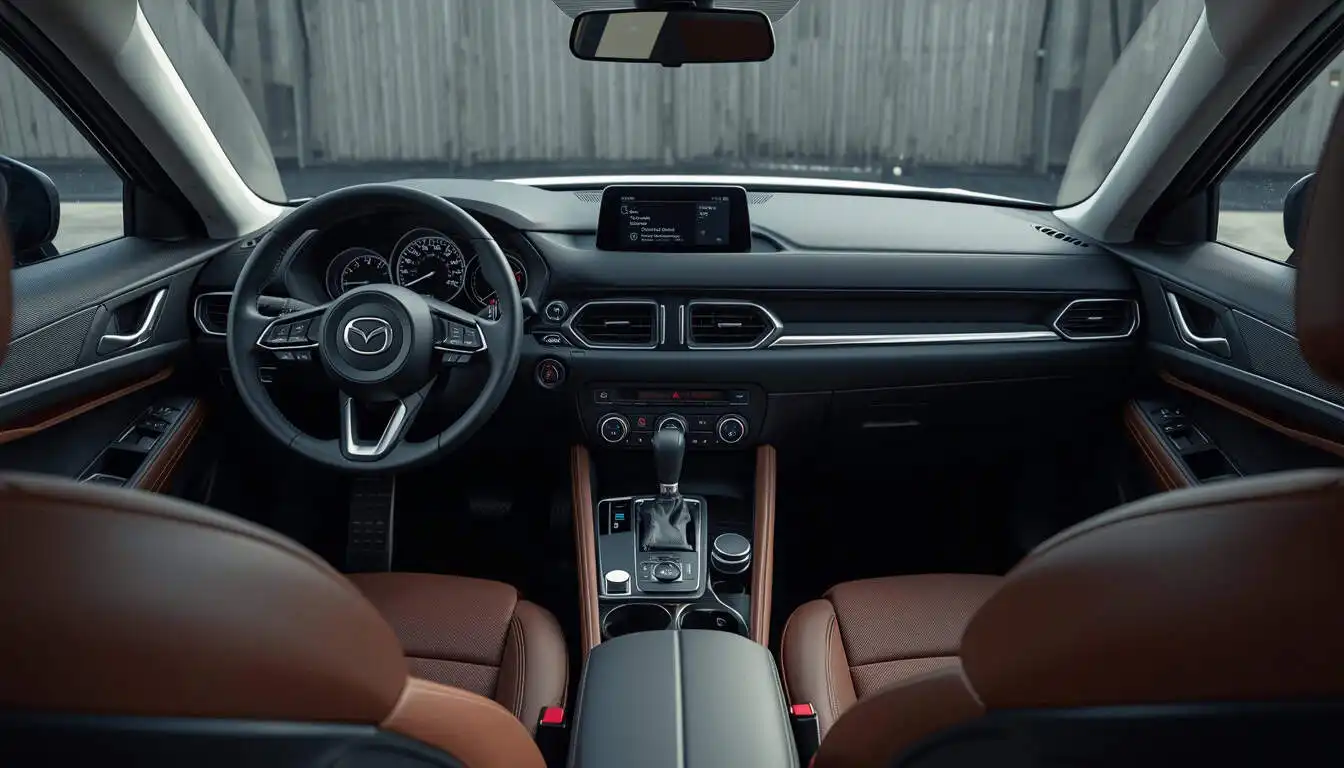 Mazda CX-5 interior cabin highlighting premium materials and driver-focused layout