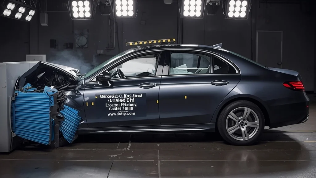 Mercedes E-Class, IIHS, safety rating, car safety, crash test, automotive safety, rear passenger safety, 2026 E-Class 1