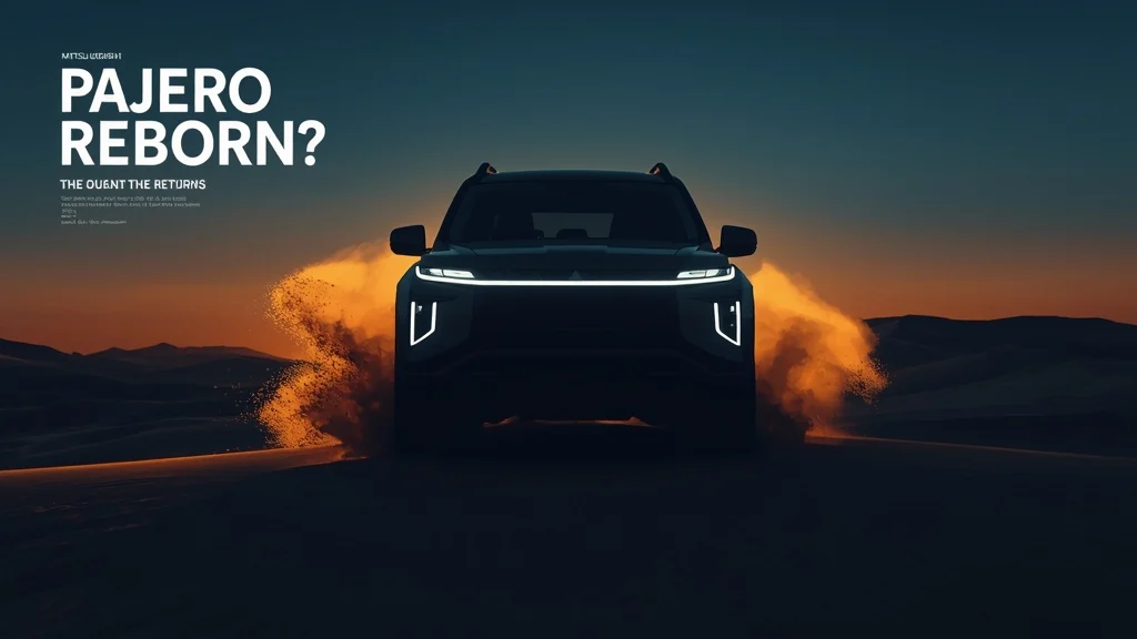 Mitsubishi, Pajero, SUV, off-road, Land Cruiser Prado, Dakar Rally, new model, 4x4 1