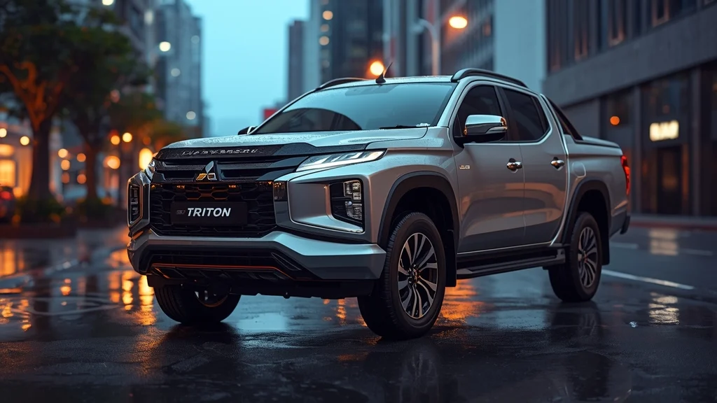 Mitsubishi Triton, new front end, Street edition, Thailand pickup, Mega Cab, 2.4L diesel, rear wheel drive, urban pickup 1