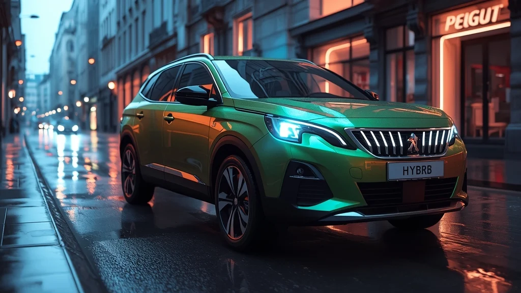 Peugeot 408, hybrid car, plug-in hybrid, LED headlights, electric vehicle, fuel efficiency, car redesign 1