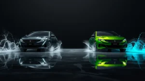 Peugeot 408, hybrid SUV, plug-in hybrid, electric car, LED headlights, automotive facelift, fuel efficiency, European cars 1