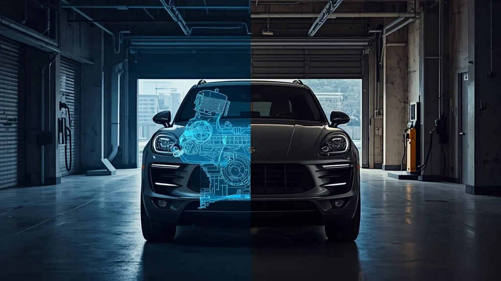 Porsche Macan gasoline, Porsche Macan electric, Porsche strategy, Oliver Blume, internal combustion engine, hybrid SUV, automotive industry news 1