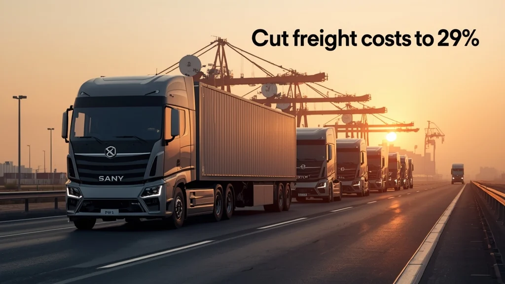 autonomous trucks, self-driving trucks, SANY, Pony AI, 4th generation trucks, electric heavy trucks, logistics automation, 1+4 convoy 1