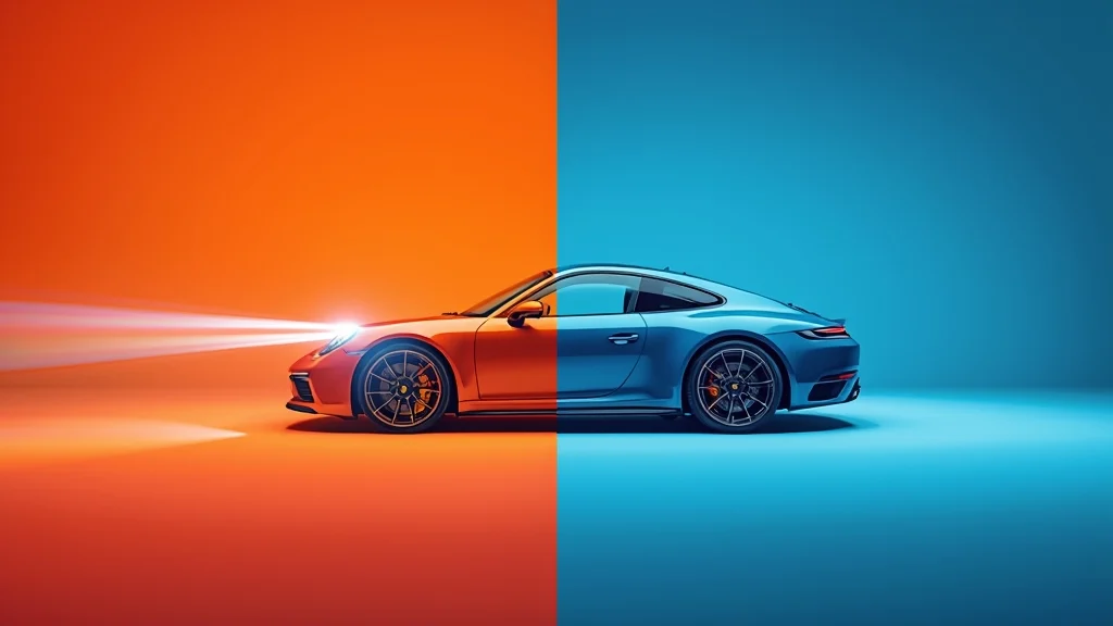 Porsche color changing paint, automotive color tech, camera paint matching, dynamic car paint, Porsche customization, E‑Ink automotive, paint to sample 1
