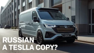 Tesla Cybertruck, electric van, Russia, Chinese EVs, vehicle design, automotive news, carscoops, vehicle modification 1