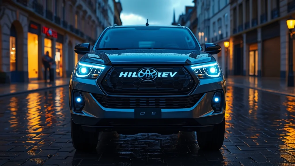 Toyota Hilux electric, Hilux BEV, electric pickup truck, Toyota Europe launch, off-road electric vehicle, hybrid diesel Hilux, automotive electrification 1