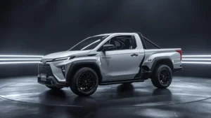 Toyota Gazoo Racing, kei truck concept, mid engine car, Tokyo Auto Salon 2026, sport mini pickup, Daihatsu Hijet, concept vehicle, automotive innovation 1