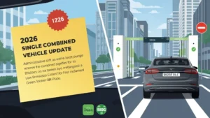 vehicle registration stickers, license plate changes Vietnam, 2026 road tax sticker, green vehicle registration, electric car registration Vietnam, Vietnam vehicle fees 2026, LEZ Vietnam 1
