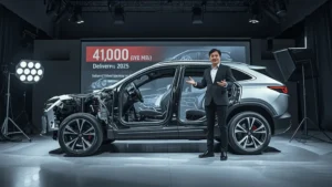 Xiaomi YU7, electric SUV, Lei Jun livestream, high strength steel, automotive safety, electric vehicle delivery, EV marketing 1