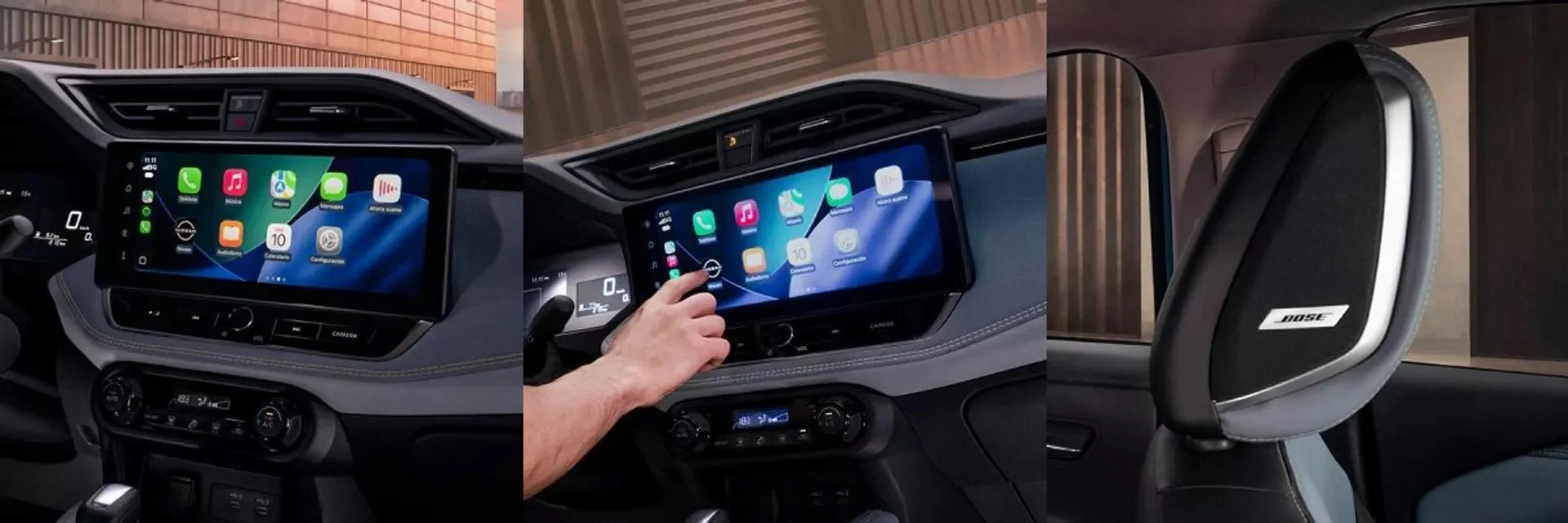 Nissan Almera 2026, 12.3 inch screen, Bose audio system, B segment sedan, car interior upgrades, Nissan Mexico, affordable premium sedan 3