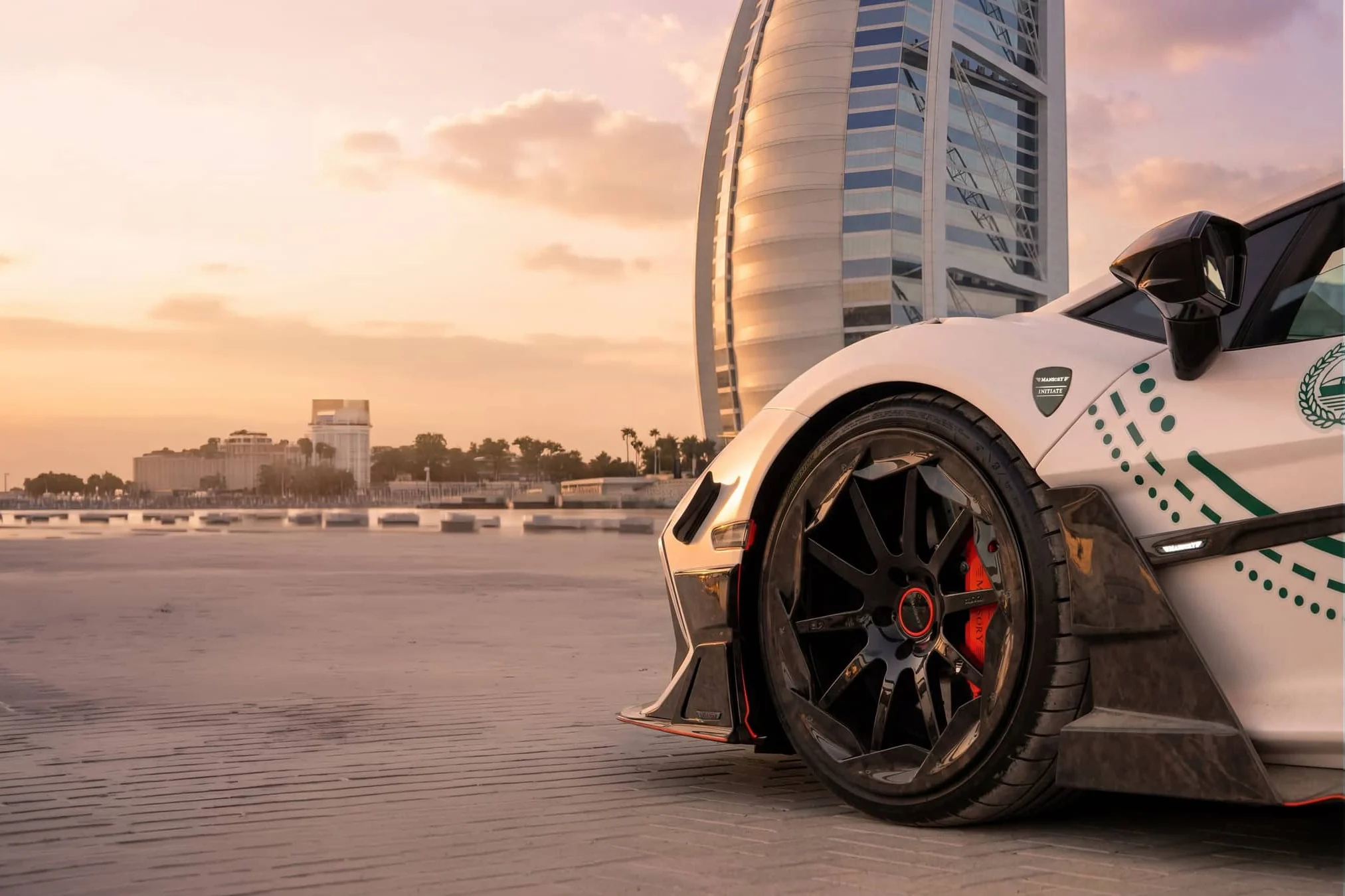 Lamborghini Revuelto, Mansory Initiate, Dubai Police supercar, high-performance luxury car, $1.1 million hypercar, V12 supercar, aftermarket tuning, exotic police vehicle 6
