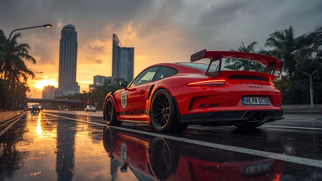A Red Beast Arrives: Porsche 911 GT3 RS Hits Vietnam Roads