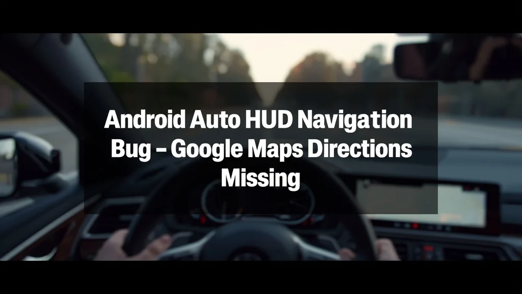 Android Auto, HUD navigation bug, Google Maps issue, Android Auto update problem, car infotainment bug, navigation apps crash, Android Auto fix 1