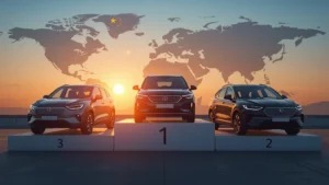Chinese car brands, BYD, SAIC, Geely, global car ranking 2025, electric vehicles, NEV, automotive market China 1