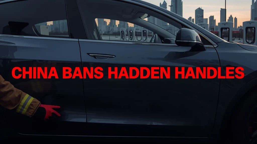 China car regulations, hidden door handle ban, electric vehicle safety, Tesla door handle, NEV standards, global auto safety 1