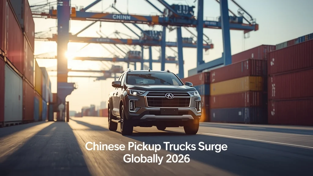 Chinese pickup trucks, China auto export, Great Wall Motors, pickup truck market 2026, electric pickups China, Chinese automotive industry, global pickup demand 1