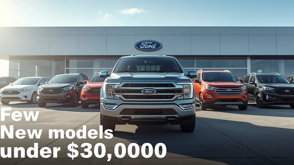 Ford new models, affordable cars under $40,000, electric pickup truck, Ford pricing strategy, US auto market, Ford CPO program, automotive affordability 1