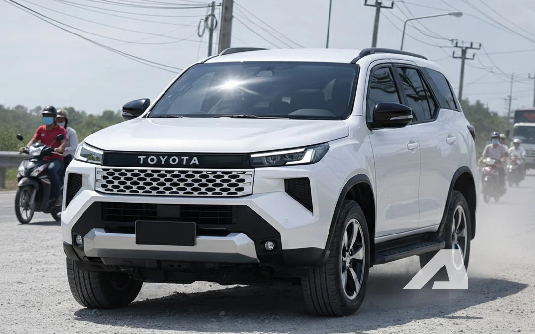 2026 Toyota Fortuner, Toyota SUV 2026, Prado interior, new Toyota design, hybrid SUV, off-road SUV, Toyota Fortuner specs 5