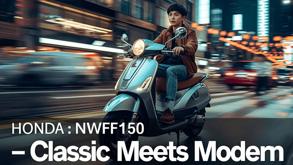 Honda NWF150, classic scooter, 150cc scooter, China scooter market, premium scooter, CVT scooter, urban mobility, Honda China 1