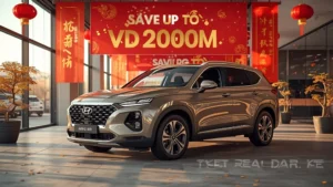 Lunar New Year SUV discounts, Vietnam car sales, family SUV deals, Mitsubishi Destinator offer, Toyota Yaris Cross promotion, Hyundai Santa Fe discount, Ford Everest incentive 1