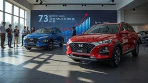 Hyundai India sales, Hyundai growth 2026, Indian automotive market, Hyundai Venue sales, Hyundai Aura sales, Hyundai export performance, Vietnam automotive slump 1