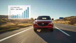 Mazda CX-50, US car sales, Mazda sales January 2025, SUV market, hybrid SUV, automotive trends, US auto industry, Mazda USA 1