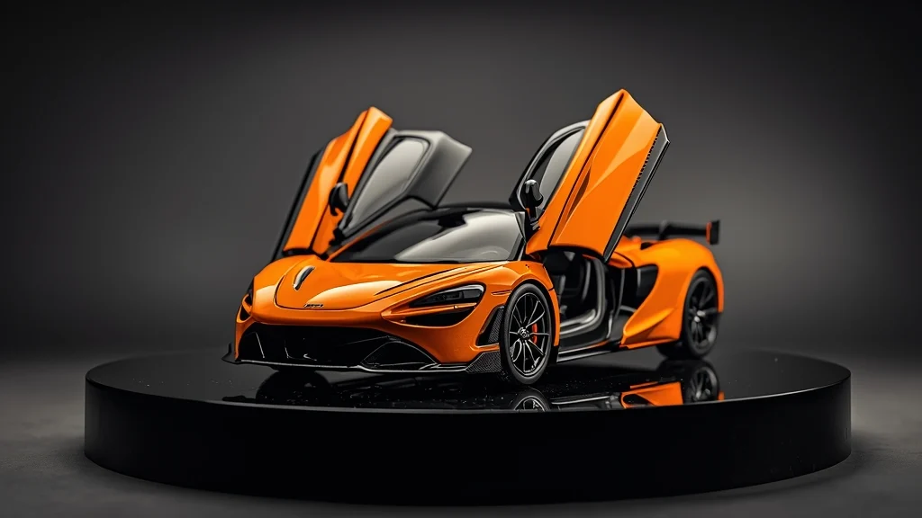 McLaren W1 model, 1:8 scale supercar, Amalgam Collection, limited edition diecast, luxury car replica, hypercar miniature, bespoke model 1