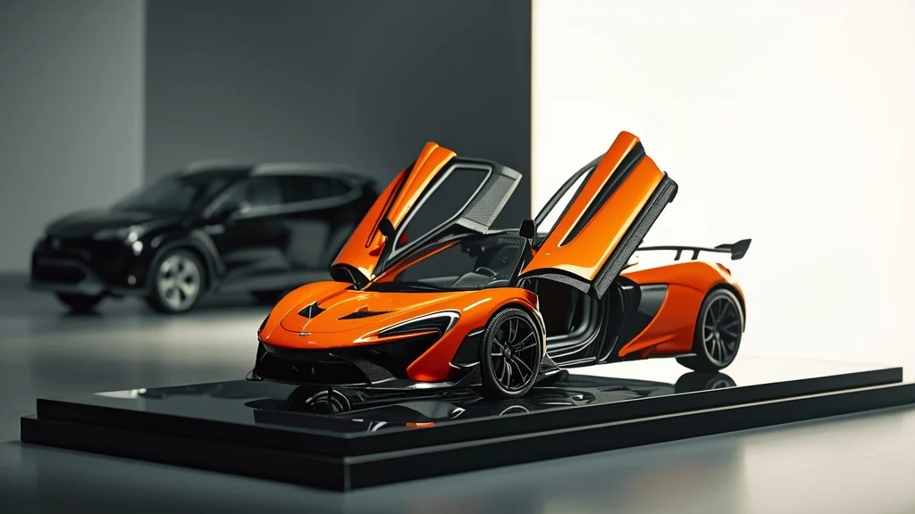 McLaren W1 model, 1:8 scale replica, Amalgam Collection, luxury car model, limited edition replica, bespoke model car, hypercar replica, toy car price comparison 1