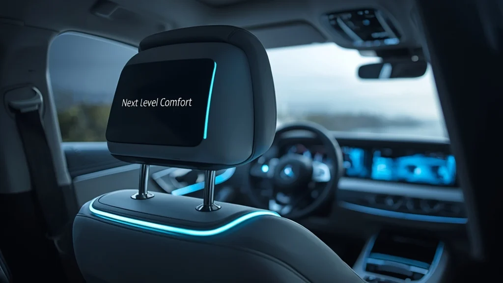 Mercedes-Benz, head massage seat, car comfort technology, luxury vehicle features, automotive massage patent, in‑car relaxation, headrest massage, automotive innovation 1