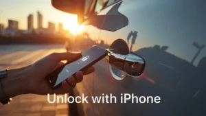 Toyota digital car key, iPhone car unlock, Toyota RAV4 2026, Apple Car Key, remote connect service, smartphone vehicle access, Lexus digital key 1
