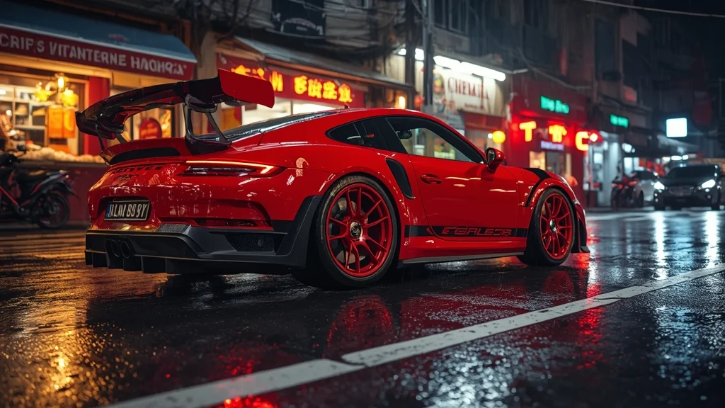 Porsche 911 GT3 RS Turns Heads in Vietnam – Red‑Hot Performance Beast