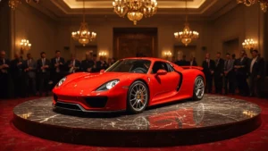 Porsche 918 Spyder, Weissach Package, Guards Red, hypercar auction, luxury supercar, collectible cars, high-performance vehicles 1
