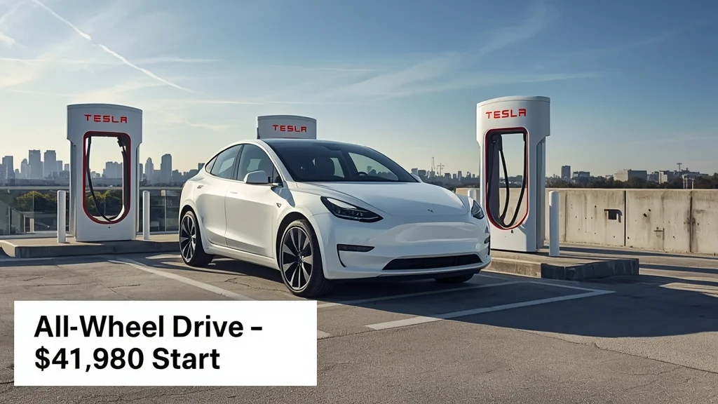 Tesla Model Y AWD, Tesla Model Y price, affordable electric SUV, EV pricing 2026, Elon Musk Tesla, all-wheel drive electric car, Tesla US pricing 1