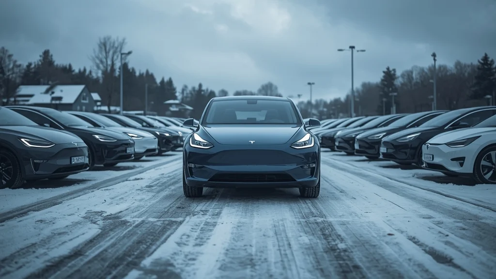 Tesla sales Norway, electric vehicle market Norway, Volkswagen ID.3 sales, EV sales slump, Norway EV statistics, Model Y Norway 1