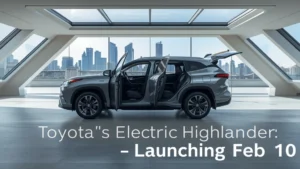 Toyota electric SUV, three-row electric SUV, new Highlander, bZ5X, electric crossover, Toyota 2024 launch, electric vehicle SUV 1
