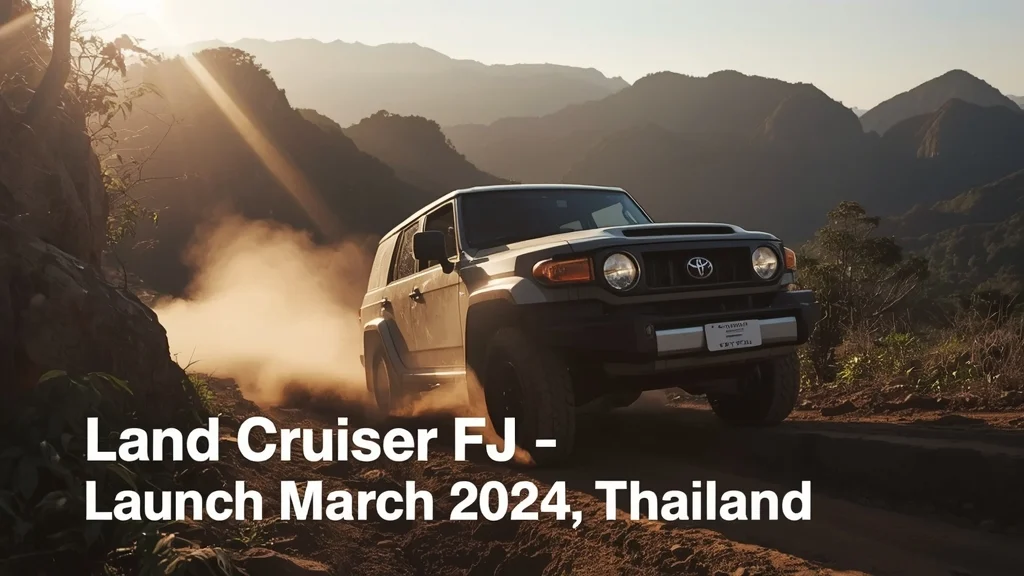 Toyota Land Cruiser FJ, off-road SUV, 2.7L engine, 4x4 SUV, Thailand car launch, Vietnam SUV market, retro SUV design 1