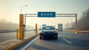 ultra-fast EV charging, electric vehicles China, Beijing highway charging, Chinese New Year travel, NEV infrastructure, China migration, high-speed charging stations 1