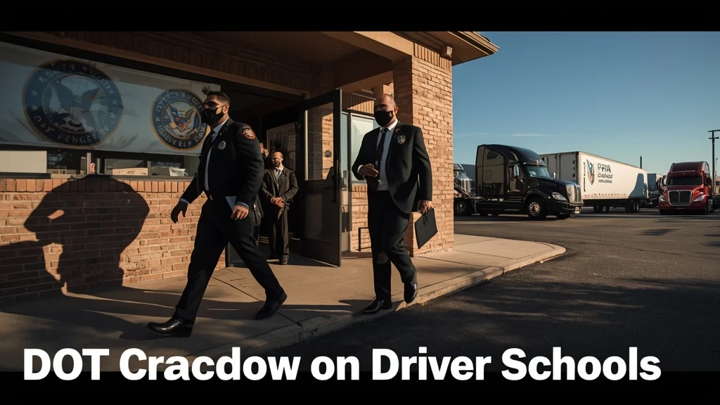 US DOT, commercial driver training schools, CDL training violations, transportation safety crackdown, commercial driver license, hazardous material training, US trucking regulations 1