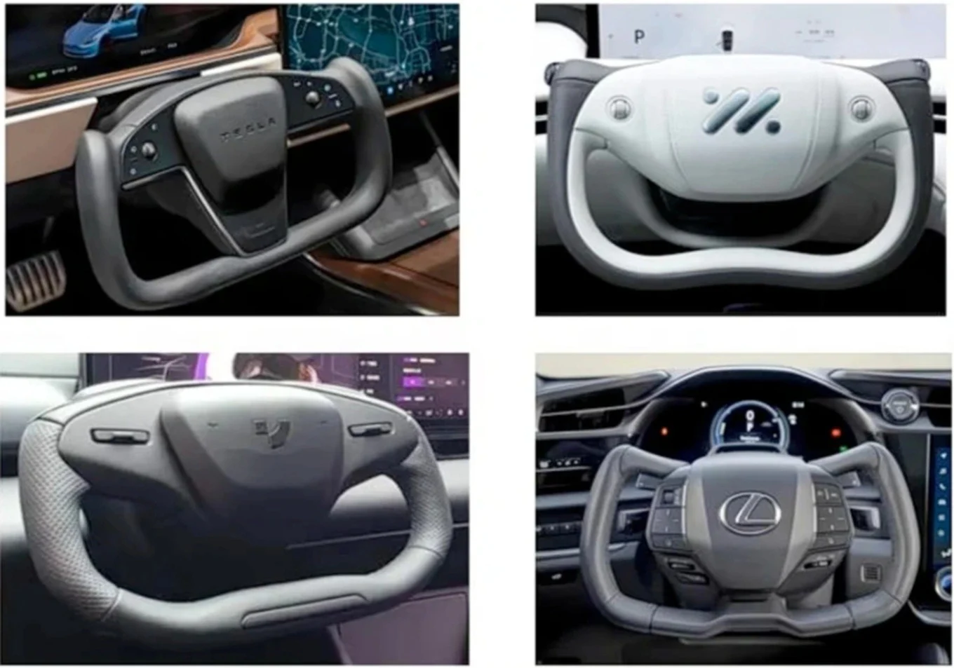 yoke steering wheel, Tesla yoke, China vehicle safety standards, 2027 automotive regulations, steer-by-wire, car steering design, automotive safety ban 2