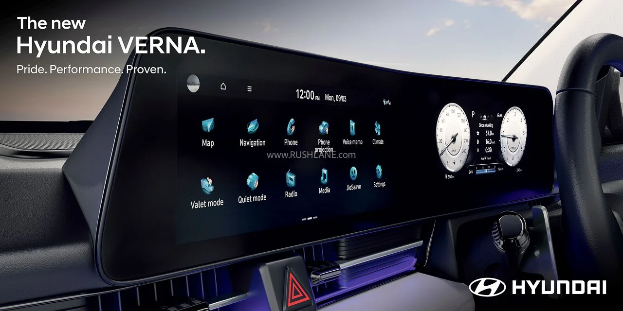 Hyundai Accent 2026, Hyundai Verna facelift, 20.5 inch display, LED ambient lighting, Indian sedan market, 1.5L turbo engine, safety features, Bose sound system 8