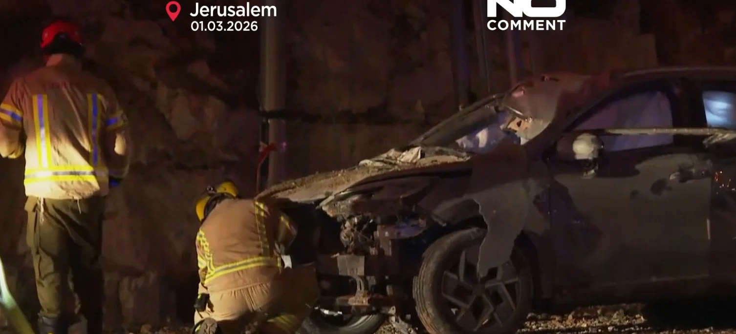 BYD Atto 3, electric vehicle safety, rocket blast, Jerusalem, battery fire, airbag deployment, EV crash safety, Middle East conflict 5