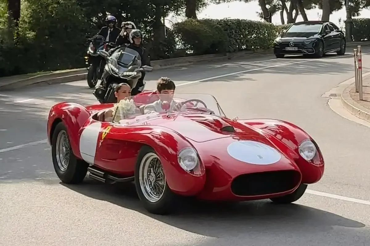Charles Leclerc, Ferrari 250 Testa Rossa, F1 wedding, luxury car wedding, Monaco wedding, Ferrari Heritage Collection, supercar, Formula 1 2