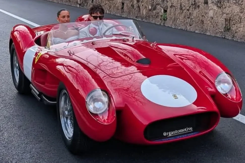 Charles Leclerc, Ferrari 250 Testa Rossa, F1 wedding, luxury car wedding, Monaco wedding, Ferrari Heritage Collection, supercar, Formula 1 4