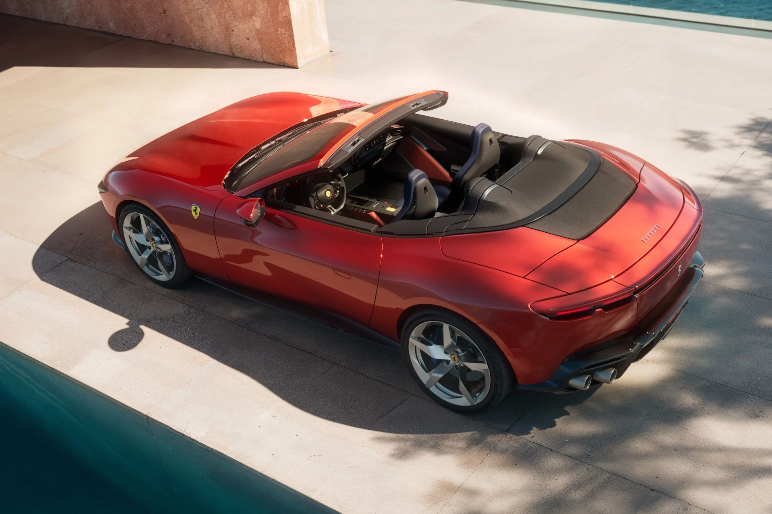 Ferrari Amalfi Spider, Ferrari convertible, V8 supercar, 640 horsepower, luxury sports car, 2024 Ferrari, high performance roadster 6