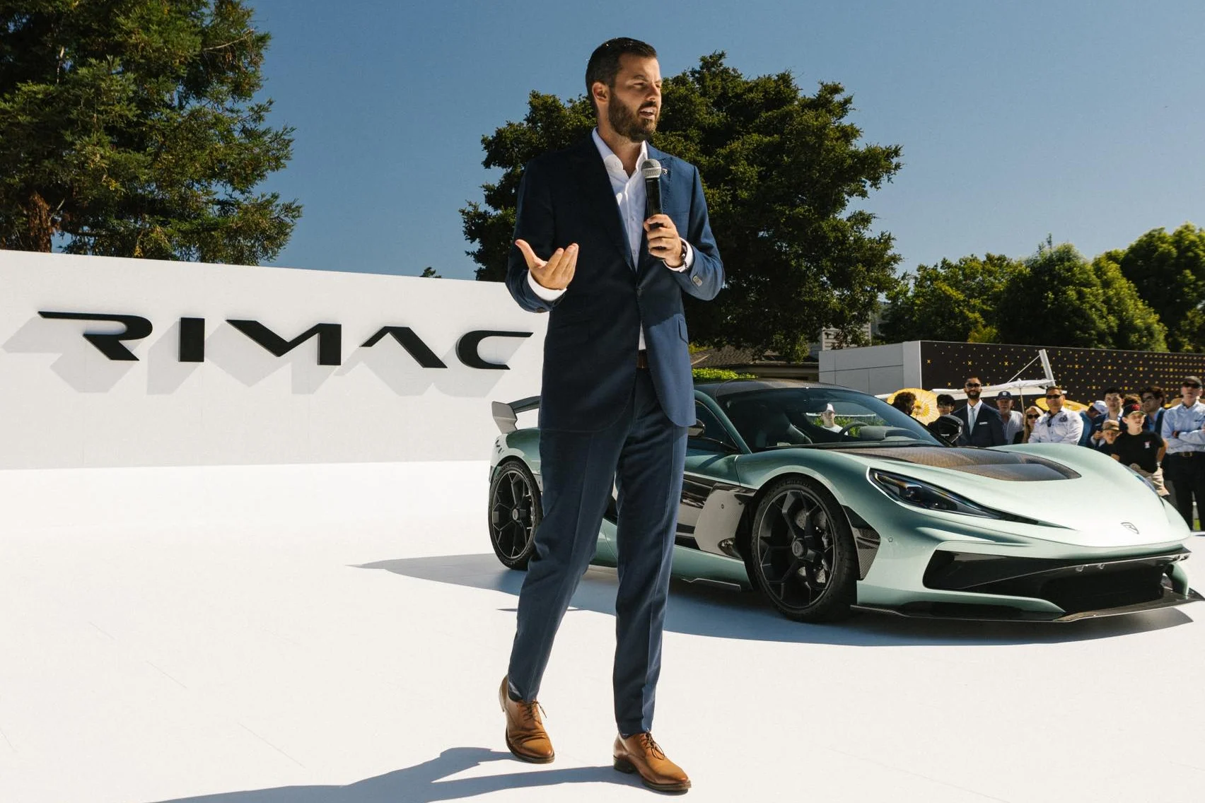 Mate Rimac, Rimac CEO, Bugatti CEO, supercar industry, electric hypercar, automotive leadership, solid-state battery, European supercar 2