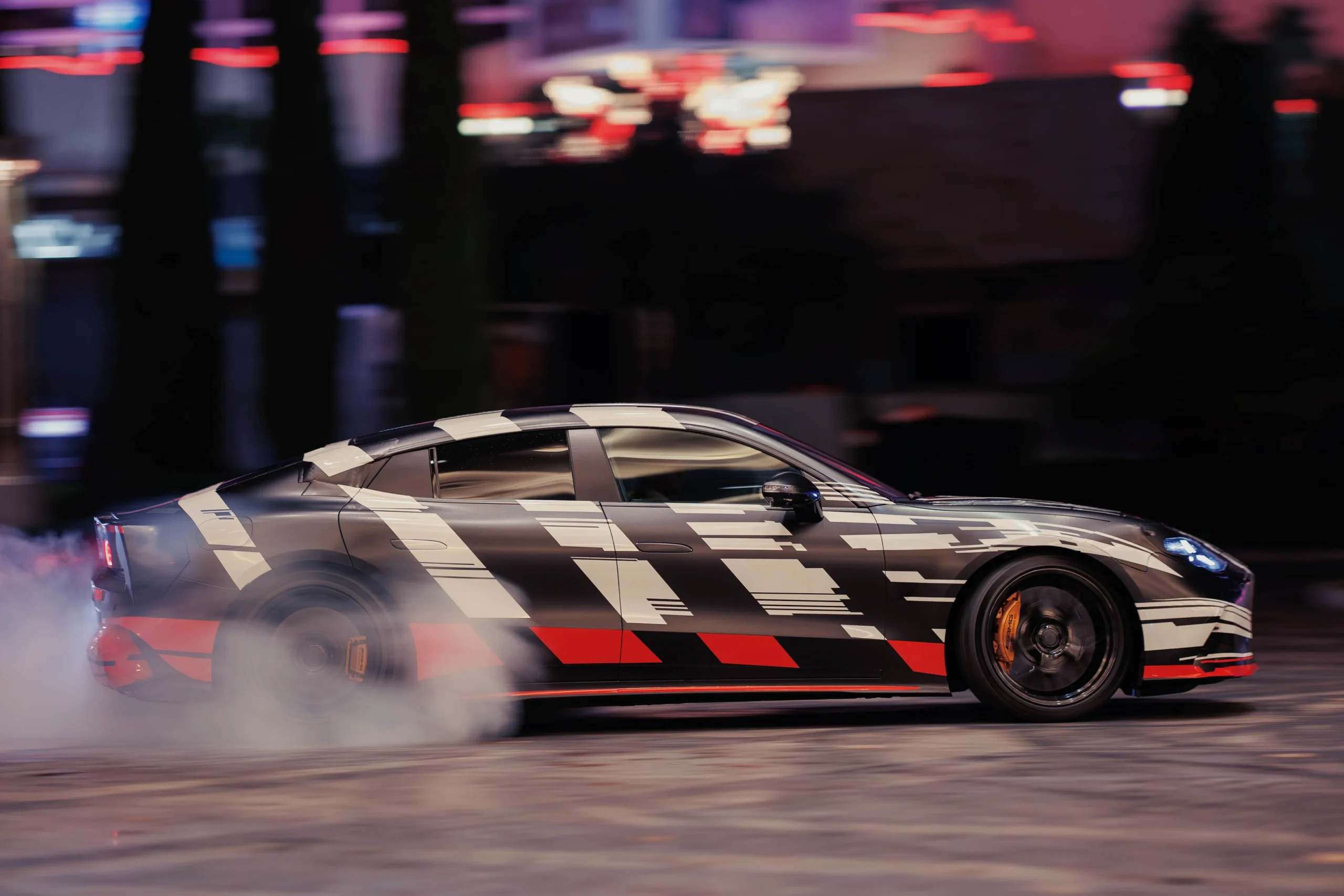 Mercedes-AMG GT 4-Door Coupe, electric supercar, EV interior, MBUX infotainment, AMG performance seats, panoramic roof, 2026 launch 12