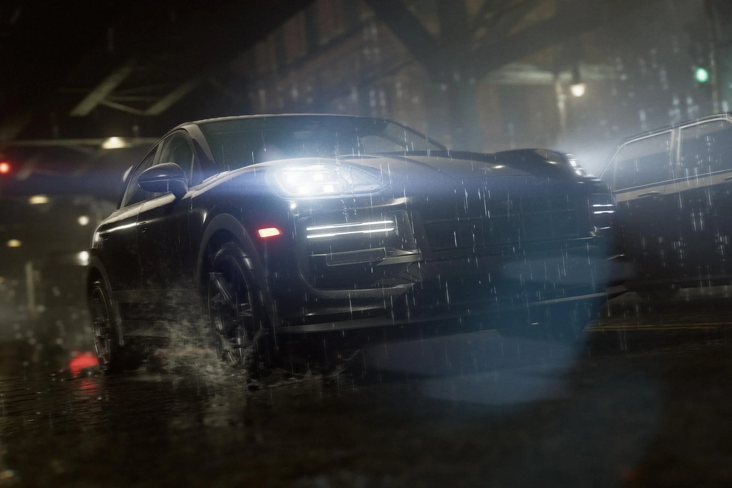 Porsche Cayenne Turbo GT, Leon Scott Kennedy, Resident Evil Requiem, Capcom gaming SUV, Porsche partnership, gaming Easter egg, high-performance SUV 3